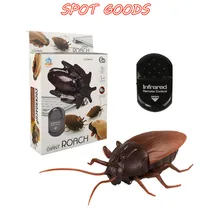 Infrared Remote Control Cockroach Mock Realistic Fake RC Toy Prank Insects Joke Scary Trick Bugs for