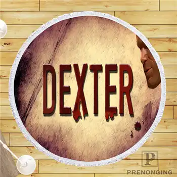 

Custom DIY Customized Microfiber Fabric Dexter (1)@ Round Beach Blanket Towel Printed on Demand 150cm #19-01-28-3-66