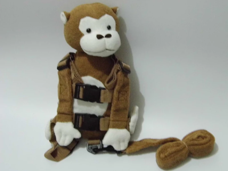 2 в 1 приятель Обезьяна Детские Безопасность Животных игрушечные рюкзаки Bebe ходячие поводья шлейка для малышей для того, чтобы держать GB-016 - Цвет: White Face Monkey