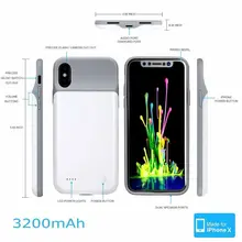 NENG аудио перезаряжаемый чехол для зарядки аккумулятора для iPhone X XS XR Xs Max внешний Ультра тонкий защитный блок питания для iPhone X
