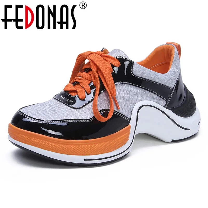 Punto Mayor Mujer Cuero Punta De Zapatos Genuino plata Moda Casuales Planos Suela Redonda Cómodo Fedonas Mujeres Azul Gruesa Deporte Zapatillas YwOOaq