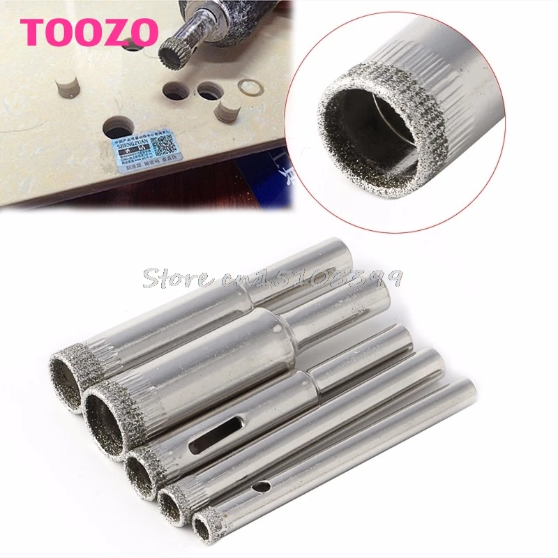Beste Hole Saw Boren Set Tegel Keramische Cutter Glas Marmer 5mm 12mm 5 stks Diamant G08 Drop schip