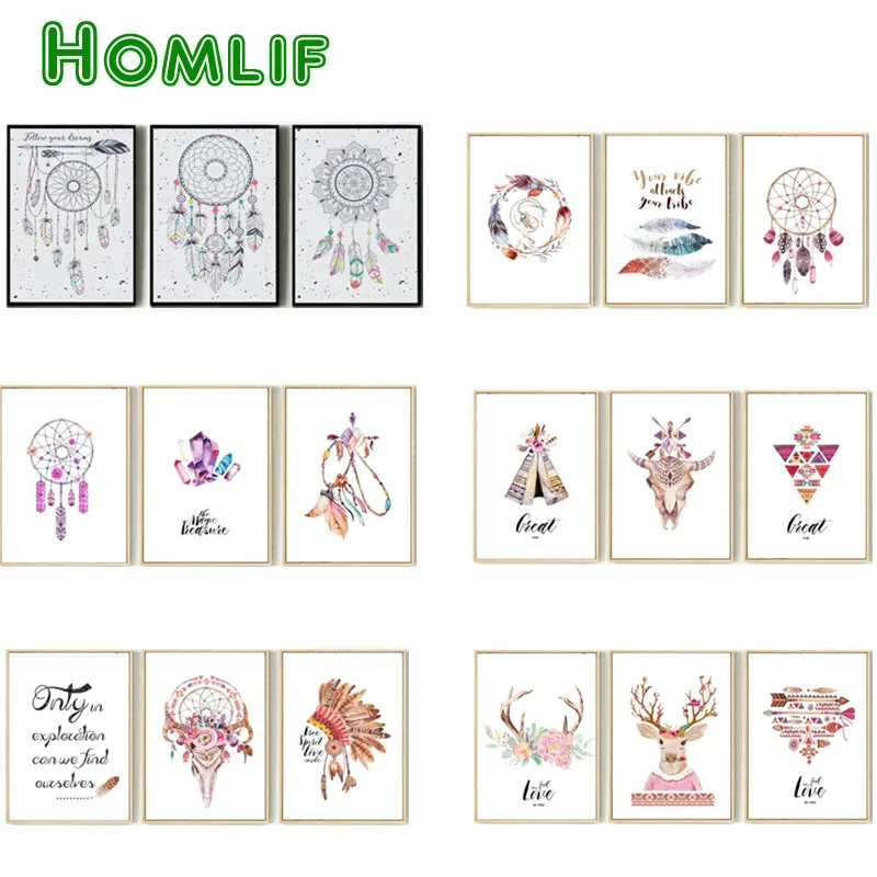 

tribe Feather Dreamcatcher deer custom diamond painting eigen foto attrape reves plumes mandala peacock jesus diamond painting