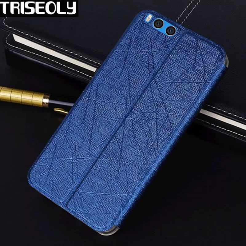 

TRISEOLY Case For Xiaomi Mi Note 3 5.5" Simple Luxury Flip PU Leather Back Cover For Xiaomi Note 3