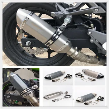 

Stainless 51mm Motorcycle Modify Exhaust Muffler For Kawasaki Z800 E veRsion NINJA 250 300R Z250 Z300 VERSYS 300X