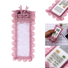 1 PC for Air Conditioning Remote Control Protector Dustproof Cover Cover for Remote Control Fabric Lace Bag Container Holder