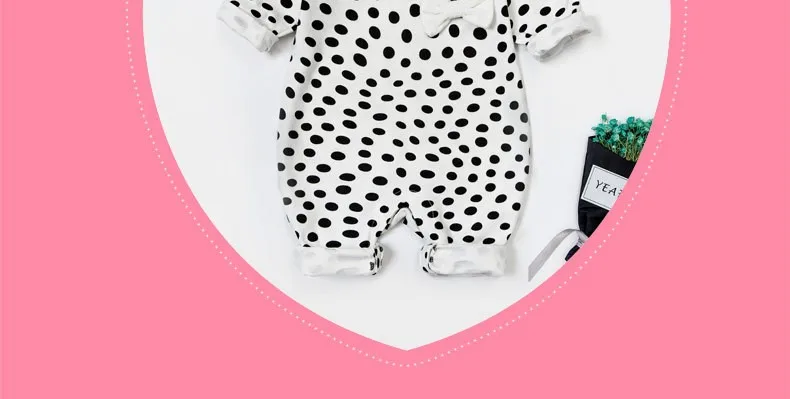 FEERIJT/комбинезон для маленьких девочек, черный хлопковый комбинезон для девочек, г., милая детская одежда с мягким белым бантом весенний цельный костюм