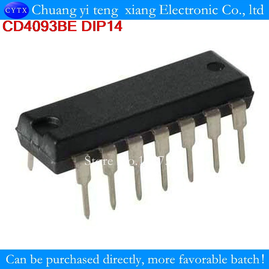 5 шт./лот cd4093nl CD4093BE CD4093 DIP-14 CMOS QUAD 2-входные триггеры NAND SCHMITT | Электронные компоненты