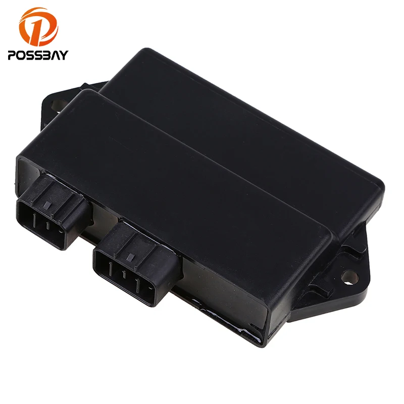 POSSBAY Vintage Black Motorcycle Digital Ignition CDI Box Unit Fit For
