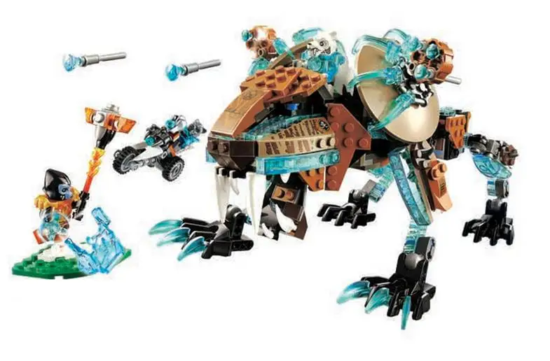 

CHIMA 10293 Sir Fangar's Saber-tooth Walker machine Building Blocks Urban sapce wars Toys for Children legoings Bricks