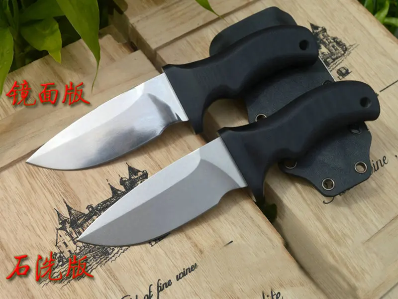 Дешевый Trskt выживания Охотничьи ножи зеркало камень мыть лезвие A2 Сталь 60Hrc G10 ручка с Kydex оболочка Открытый Ножи кемпинг инструмент