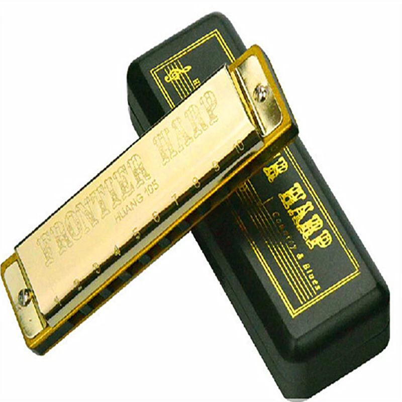 

Blues Harmonica 10 Holes Harmonica Harpa Diatonic Key of C Huang Armonica For Beginners Instrumento Musical Blue Harmonica C