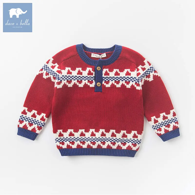 DB5898 dave bella autumn baby boys Christmas red cotton pullover sweater lovely clothes toddler children knitted Sweater DB5898 dave bella autumn baby boys Christmas red cotton pullover sweater lovely clothes toddler children knitted Sweater