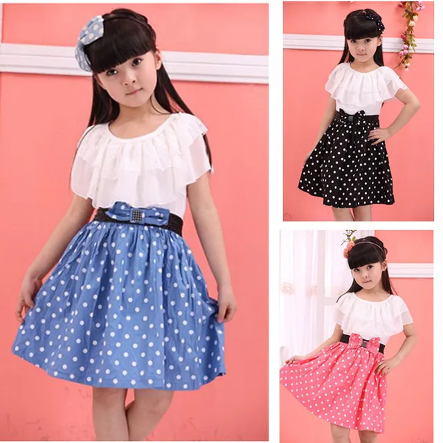 summer style High School Baby Girls Dress Girls Dress Fashion Girls ...