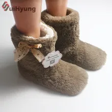 Suihyung зима теплая женская домашняя обувь с хлопковой подкладкой Обувь Botas плюшевые толстые домашние тапочки женские Спальня обувь для помещения Шлёпанцы для женщин