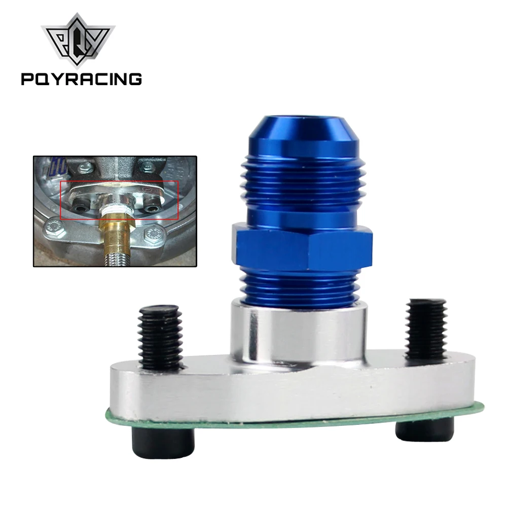 PQY - 1/2 NPT Женский Алюминиевый Масляный сливной турбо-фланец T3 T4 T04 GT40 GT55