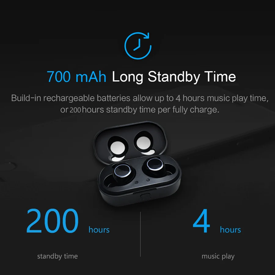 CBAOOO X118 TWS Bluetooth Earphones 5.0 Mini Sport Wireless Headset Stereo Bass Earbuds Touch control with charging earphone