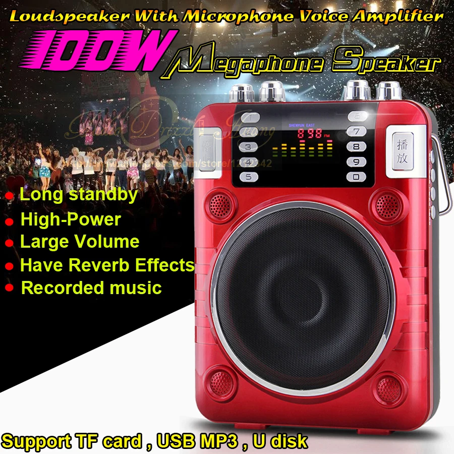 100W Mini Altavoz Portable Radio FM font b MP3 b font font b Player b font