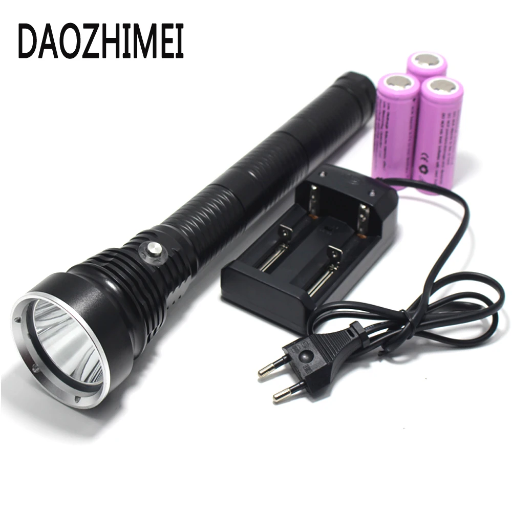 5000 lumen LED dive light XM L L2 diving flashlight 26650 torch