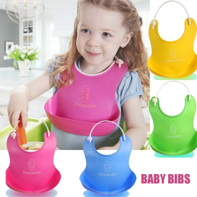 Hot Sale One Size Baby Silicone Bib Stereo Disposable Bib Kids Bibs