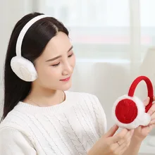 1 шт., модные зимние теплые простые однотонные вязаные наушники для женщин и девочек, удобные женские теплые наушники, рождественские подарки