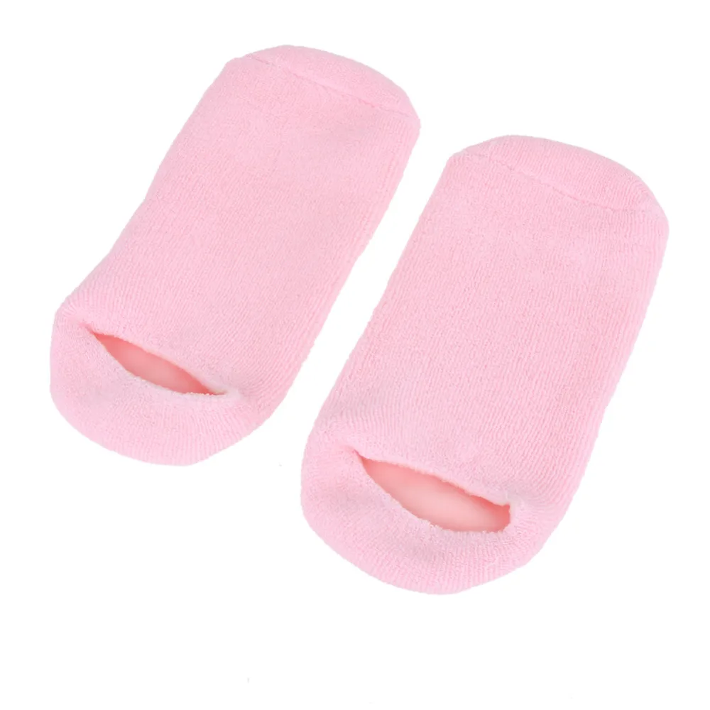 Многоразовые гель-содержащие спа-носки перчатки увлажняющая отбеливающая отшелушивающая маска для ног Нестареющая гладкая маска для рук силиконовый разделитель для пальцев ног/Уход за ступнями гелевые носки