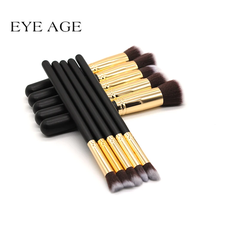 

EYE AGE Professional 10 Pcs Makeup Brush Eye Shadow Concealer Eyebrow Lip Brush Makeup Brushes Comestic Tool Kabuki Blush Brush