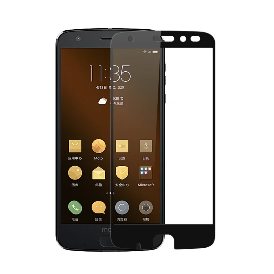 Закаленное стекло с полным покрытием для Motorola Moto Z2 2018 защитная пленка экрана Z2F |