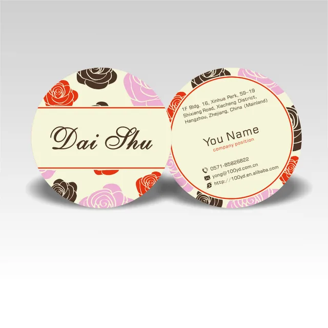round business cards