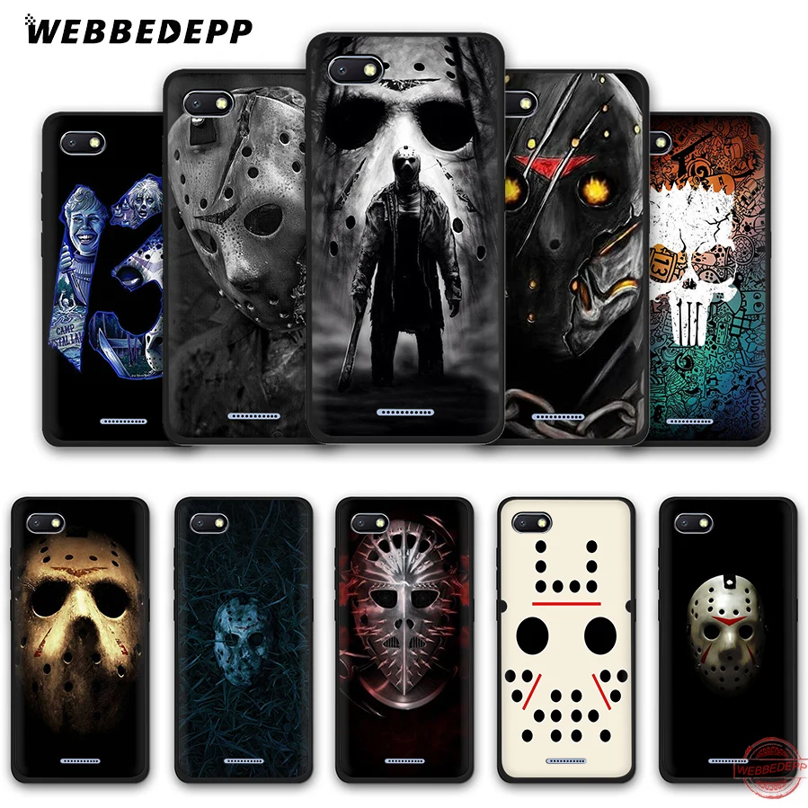 

WEBBEDEPP Friday the 13th Soft Silicone Case for Redmi Note 5 6 7 4A 5A 6A 4X Pro Plus S2 Go