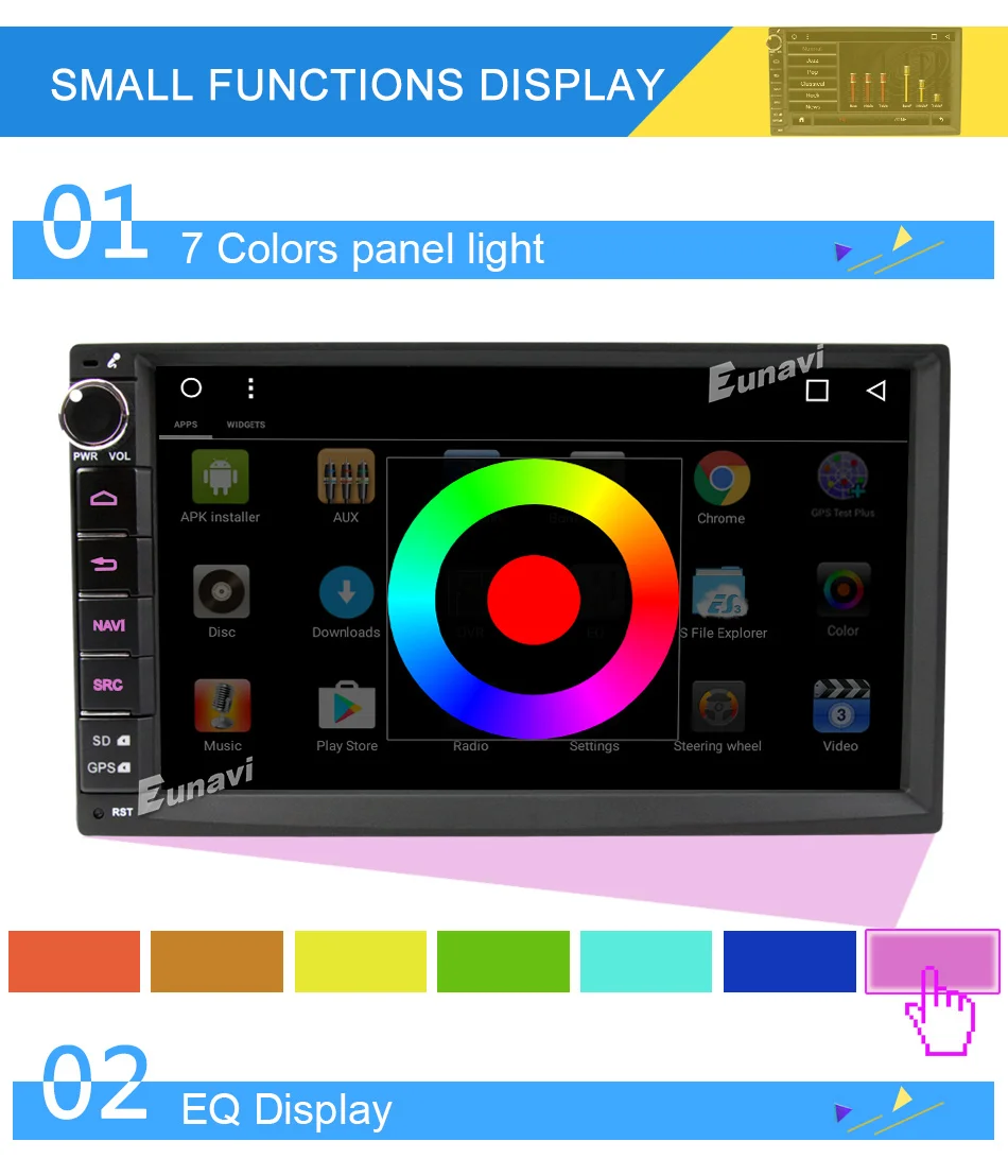 Discount Eunavi Android 8.1 TDA7851 7 inch Universal Car Audio Stereo GPS Navigation Double 2 Din 1024*600 HD Car Radio Multimedia Player 23 Discount Eunavi Android 8.1 TDA7851 7 inch Universal Car Audio Stereo GPS Navigation Double 2 Din 1024*600 HD Car Radio Multimedia Player 23