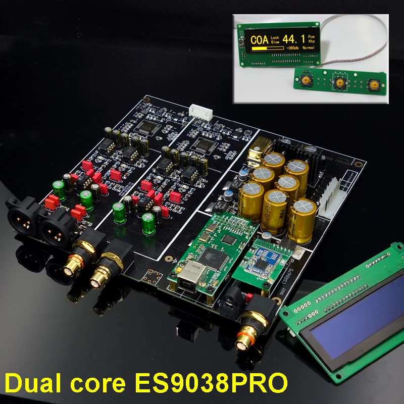 Новый двухъядерный Hi Fi ES9038PRO Bluetooth 5 0 XMOS XU208/коаксиальный USB оптический