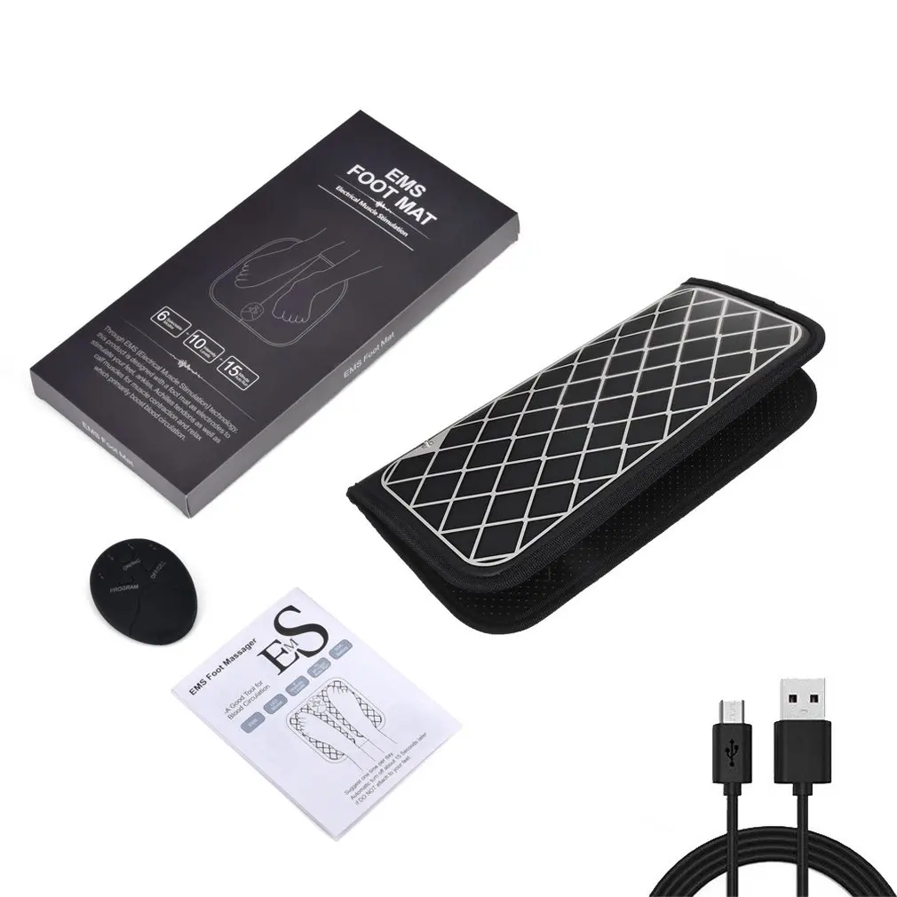  Foot Pad Remote Control Charging Foot Massage Instrument Pedicure Machine Foot Massage Device Ems L