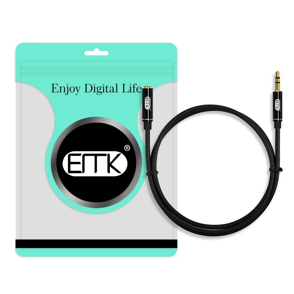 EMK мм 3 5 удлинитель мужчин и женщин продлить аудио кабель 1 м 2 0 jack Extender шнур для