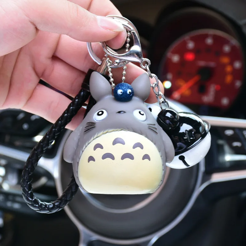 Мультфильм Япония Аниме Мех Кролика Pom Totoro Брелок меховой шарик помпоны брелок автомобильный кошелек сумка подвеска брелок подарок брелок