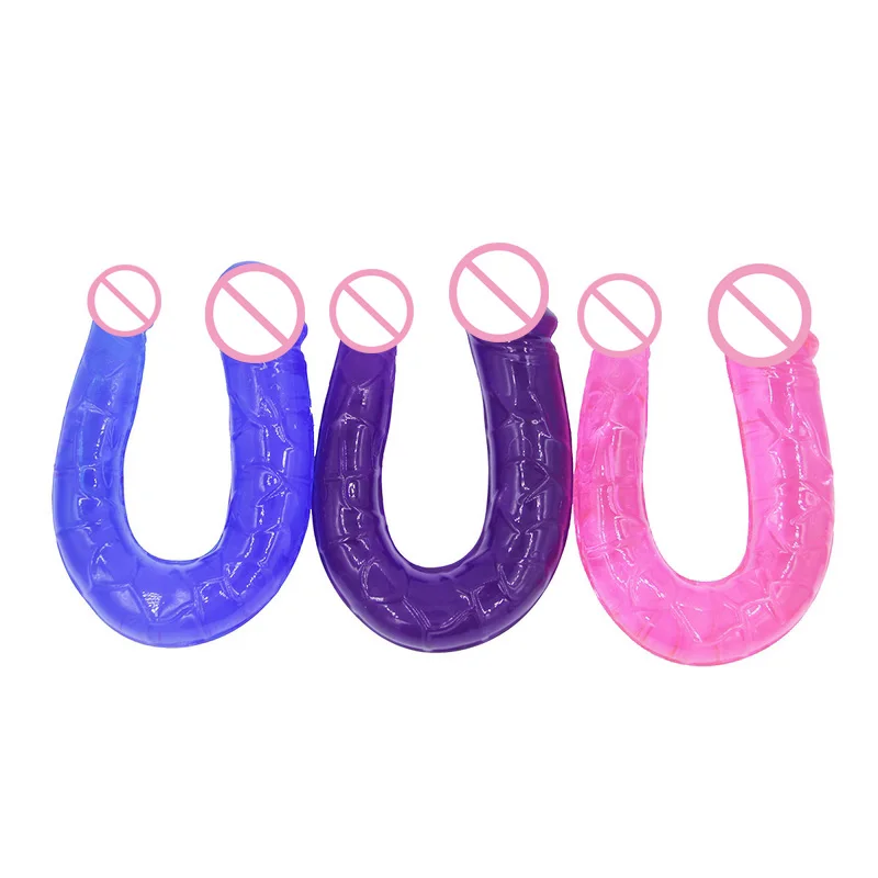 Double Dildos Long Dual Penis Head Adult Sex toy For Women Flexible Double Dildo Dong & Penis Lesbian Dual Penis Huge dildo (8)