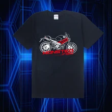 KODASKIN мотоциклетный стиль хлопок для DUCATI Monster 796 Повседневная футболка с коротким рукавом и круглым вырезом