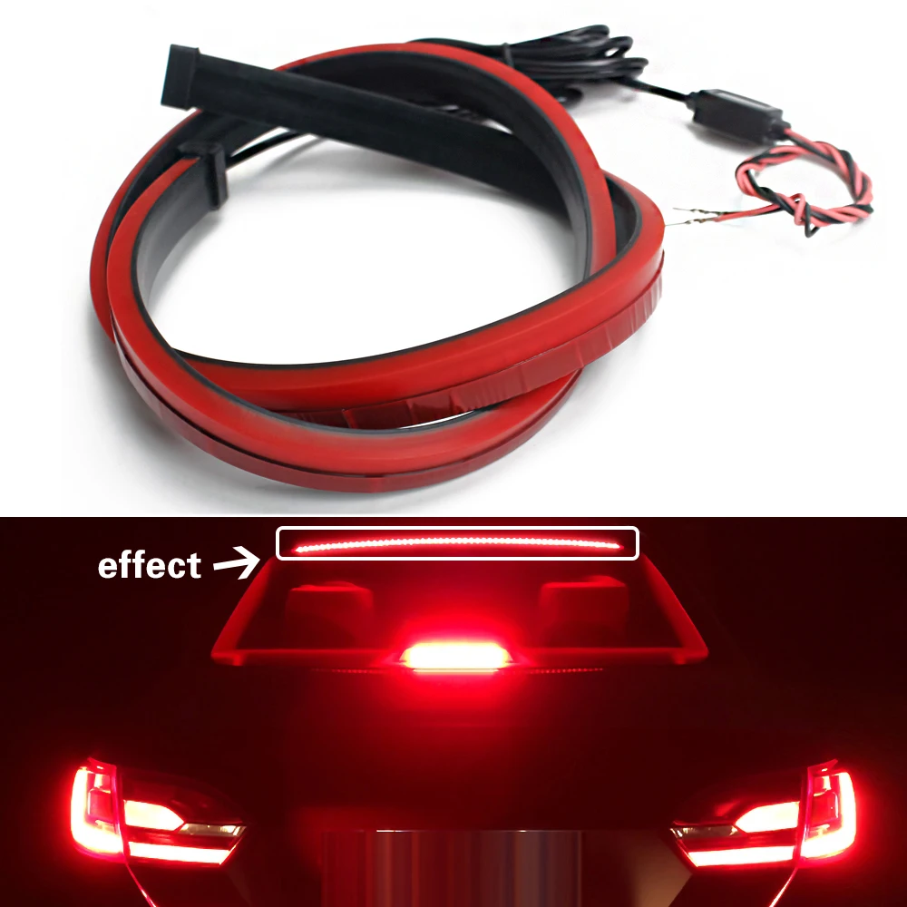 

Car LED High Brake Light 0.9m Auto Strip Warning Signal Lamp for BMW E30 E39 E46 E90 X3 M3 M5 Driving High Mount Brake Stop Lamp