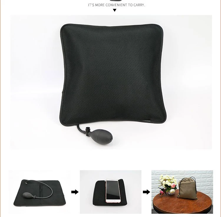 Воздушная надувная подушка портативная поясничная поддержка спинки подушки с насосом для дома, офиса, путешествия и автомобиля