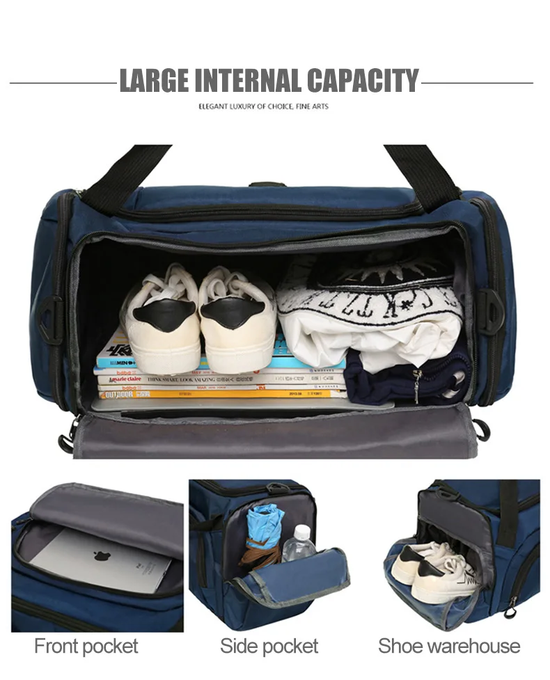 Новинка, мужская спортивная сумка для тренировок, женская сумка для фитнеса, водонепроницаемая, для улицы, раздельное пространство для обуви, прочный рюкзак, рюкзак XA909WD