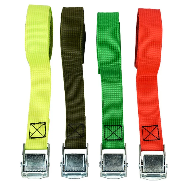 1 متر مشبك التعادل أسفل حزام البضائع الأشرطة ل سيارة دراجة نارية مع مشبك معدني حبل للسحب قوي حزام راشيه للأمتعة حقيبة