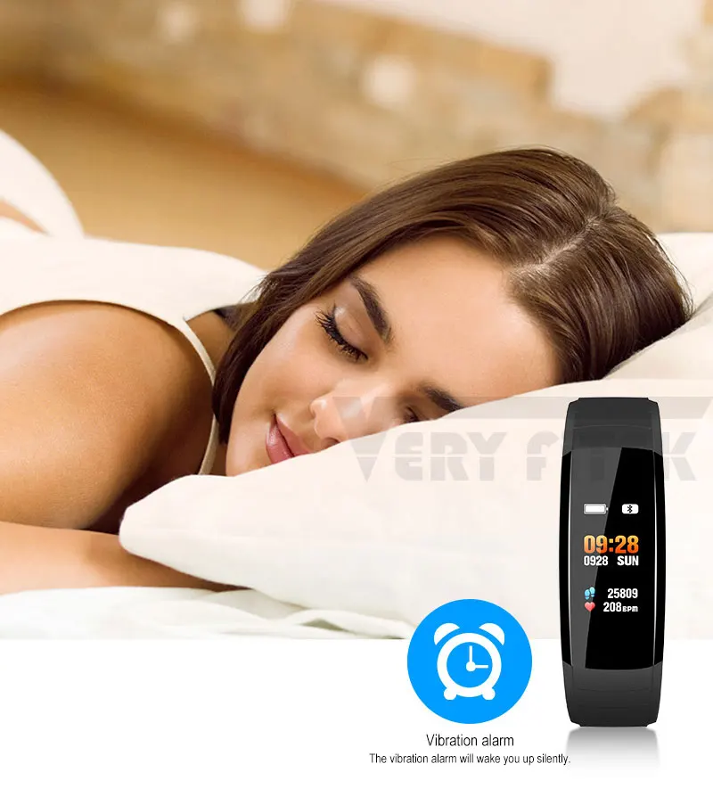 UPmax Smart Bracelet Color Screen Fitness Tracker Blood Pressure Heart Rate Monitor Wristband Smart band For Android IOS (6)