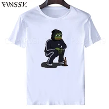 Dank Memes t shirt 2017 It Tee shirts Pepe Custom Short Sleeve Boyfriend’s Male Coole Tee Shirts Plus Size XXXL free shipping