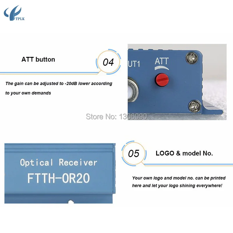 2 port output SCAPC 2X2 catv receiver 7