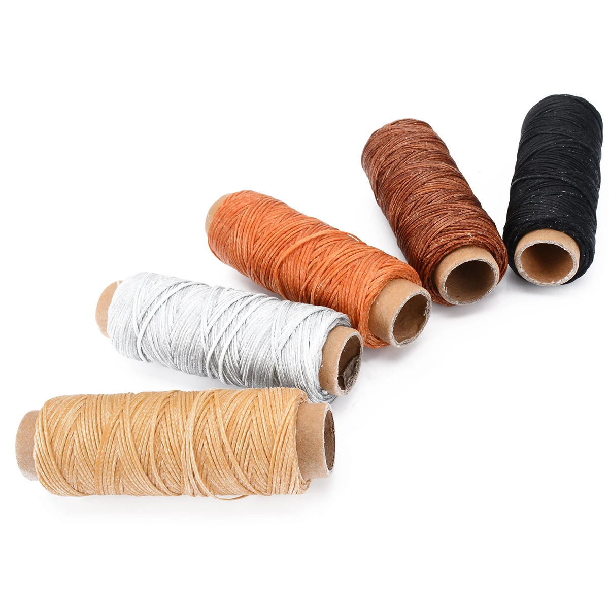 New 2019 14pcs/set Hand leathercraft Tool Set with Needle Leather Waxed Thread Cord Drilling Awl and Thimble for Leather Repair