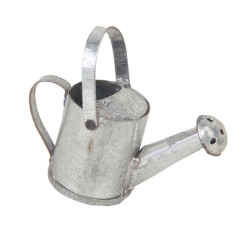 

1/12 Dollhouse Miniature Garden Accessory Tin Metal Watering Can Spout Gardening