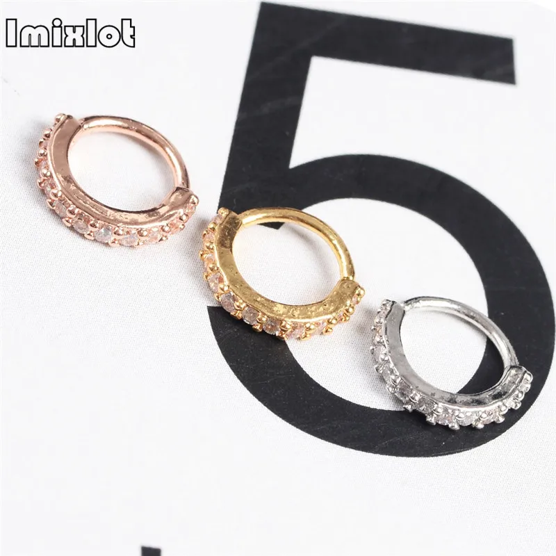 

Alargador De Orelha Body Chain Imixlot Rystal Nose Ring Hoop Color Piercing Jewelry Tpyes Helix Cartilage Earrings Nez Tragus