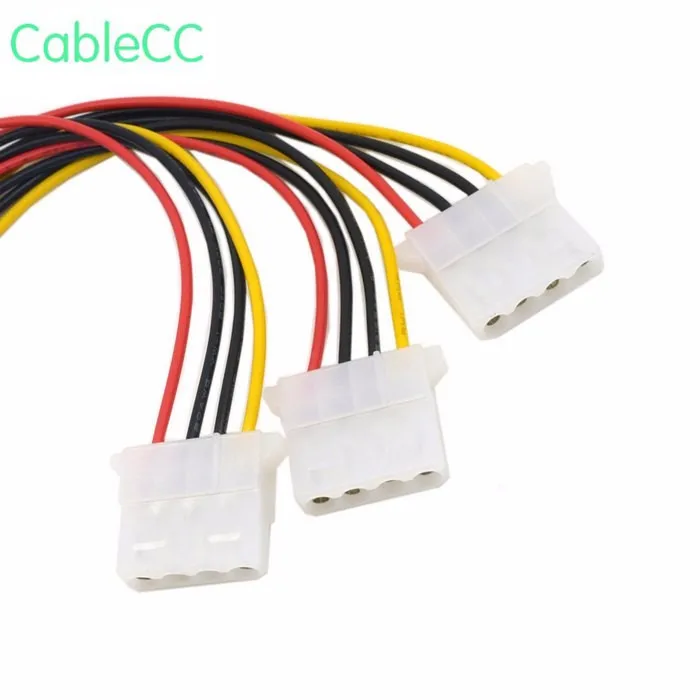 

IDE 4 Pin Male to 3 IDE Female Y Type Splitter Power supply Extension Cable 10cm for Hard Disk