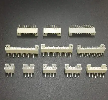 

50pcs Micro Mini JST PH 2.0mm 2/3/4/5/6/7/8/12 pin Vertical Male Plug, Right Angle Male Connector