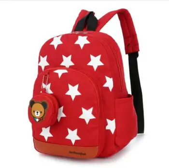 

Boys Backpacks for Kindergarten Stars Printing Nylon Children Backpacks Kids Kindergarten School Bags for Baby Girls